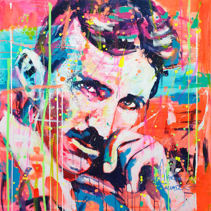 Mindset Explained - Nikola Tesla - Great Minds - Inspiring Art